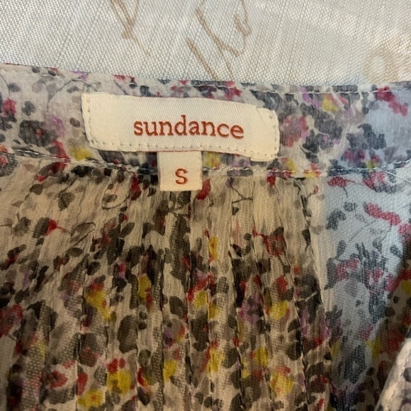 Sundance silk sheer button down blouse - Picture 9 of 9